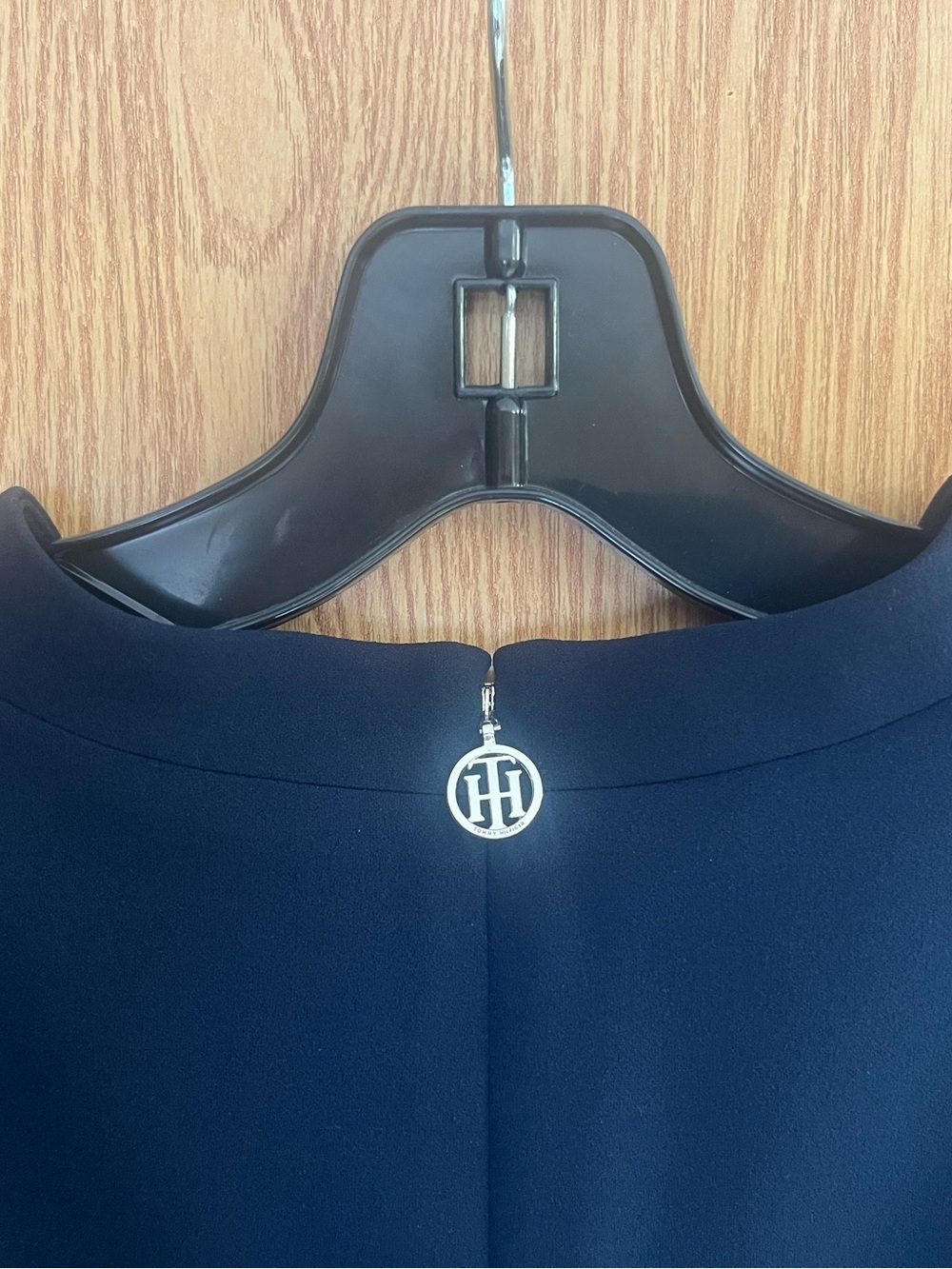 Tommy Hilfiger Resort Wear Navy Nautical Dress with Signature Zipper Sz. 12 - Picture 6 of 7